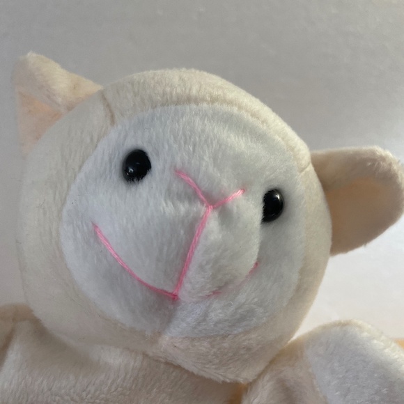 Plush Sheep Lamb Hand Puppet Cream Color 9” Four Star International Trading Co - Picture 4 of 8